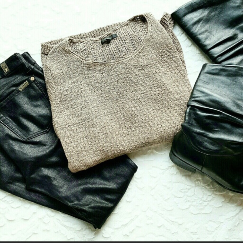 RACHEL Zoe Sweater Tan Sweater Size XL